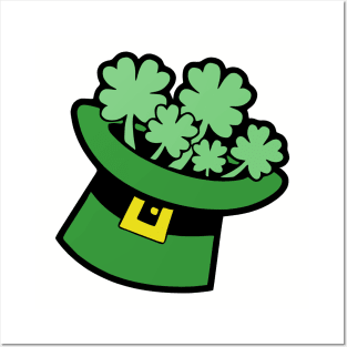 Shamrock Leprechaun Top Hat St. Patrick's Day Posters and Art